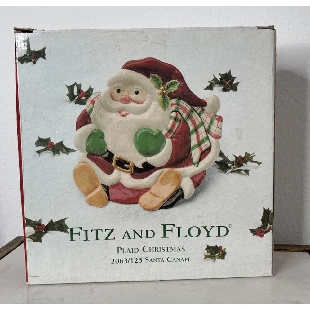 RARE FITZ AND FLOYD SANTA CANAPE 